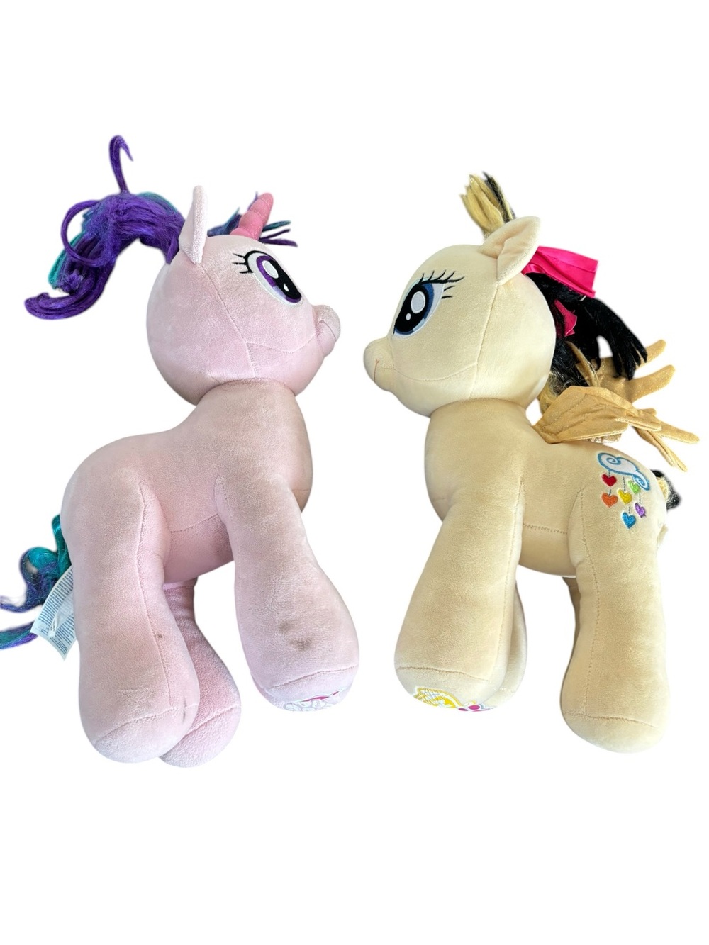 Build-a-Bear Pink & Cream Little Pony Unicorn Plush Toys